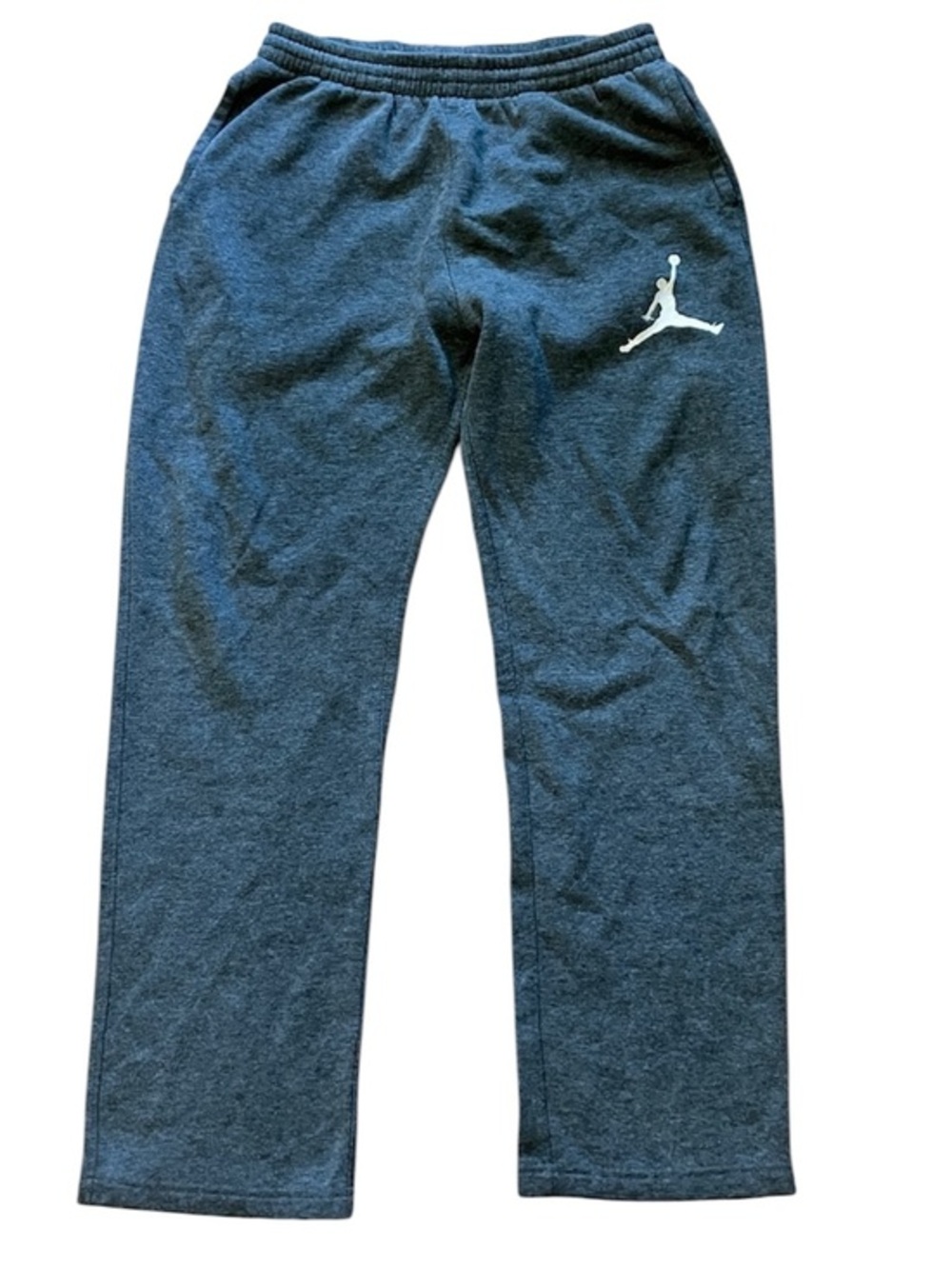 Jordan Dark Gray Boys' Jogger Sweatpants with White Jumpman XL 13-15 years old